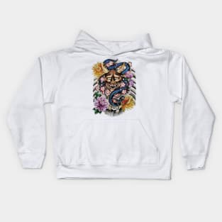 yakuza flower Kids Hoodie